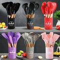 12 Pieces silicone utensils set