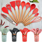 12 Pieces silicone utensils set