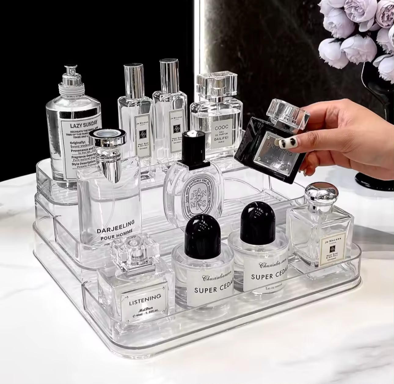 3 Layer Acrylic Perfume Tray