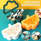6 Portion Masala Seasoning Box with 6 Spoons