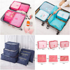 Travel 6 Pieces Pouch Organizer