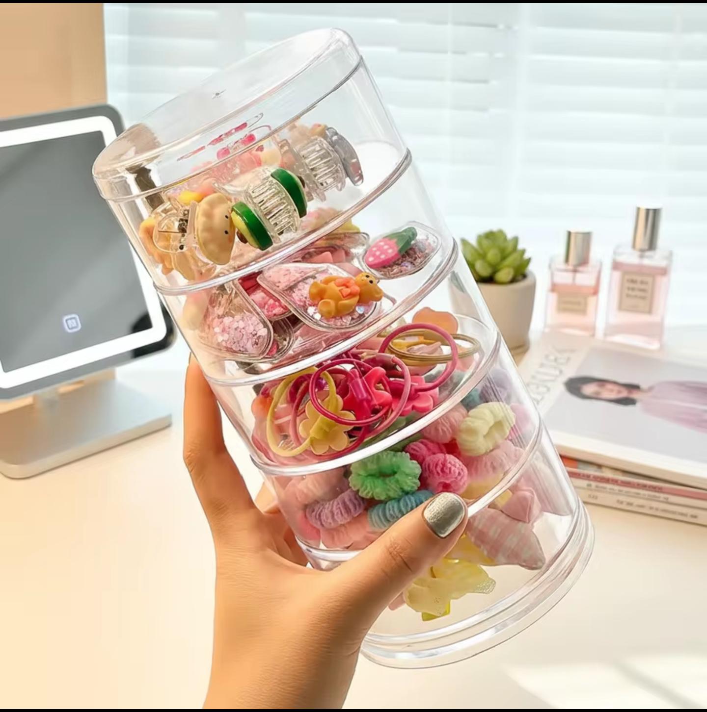 Acrylic Rotation Jewellery Organizer 5 Layer