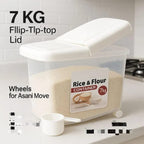 Rice & Flour container with Spoons (7kg)