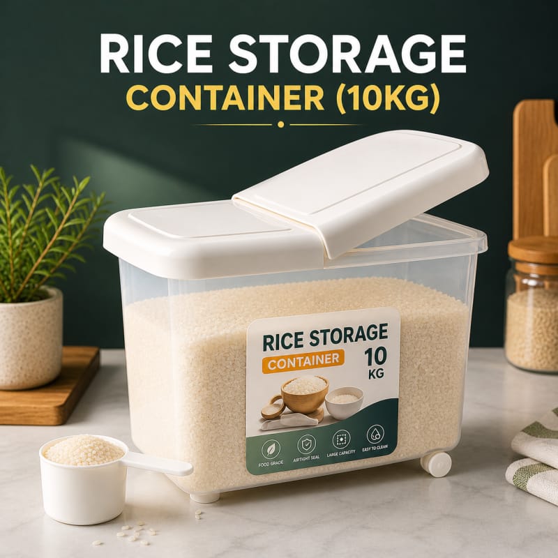Rice & Flour container with Spoons (7kg)