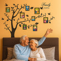Create Your Dream Home with Love: Large 250×180 cm Black 3D DIY Family Photo Tree