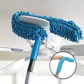 Flexible Micro Fiber Duster With Telescopic Stainless Steel Handle for Fan Cleaning Specially