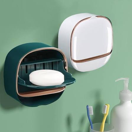 Luxury Soap Holder with Drain Tray, Soap Box
