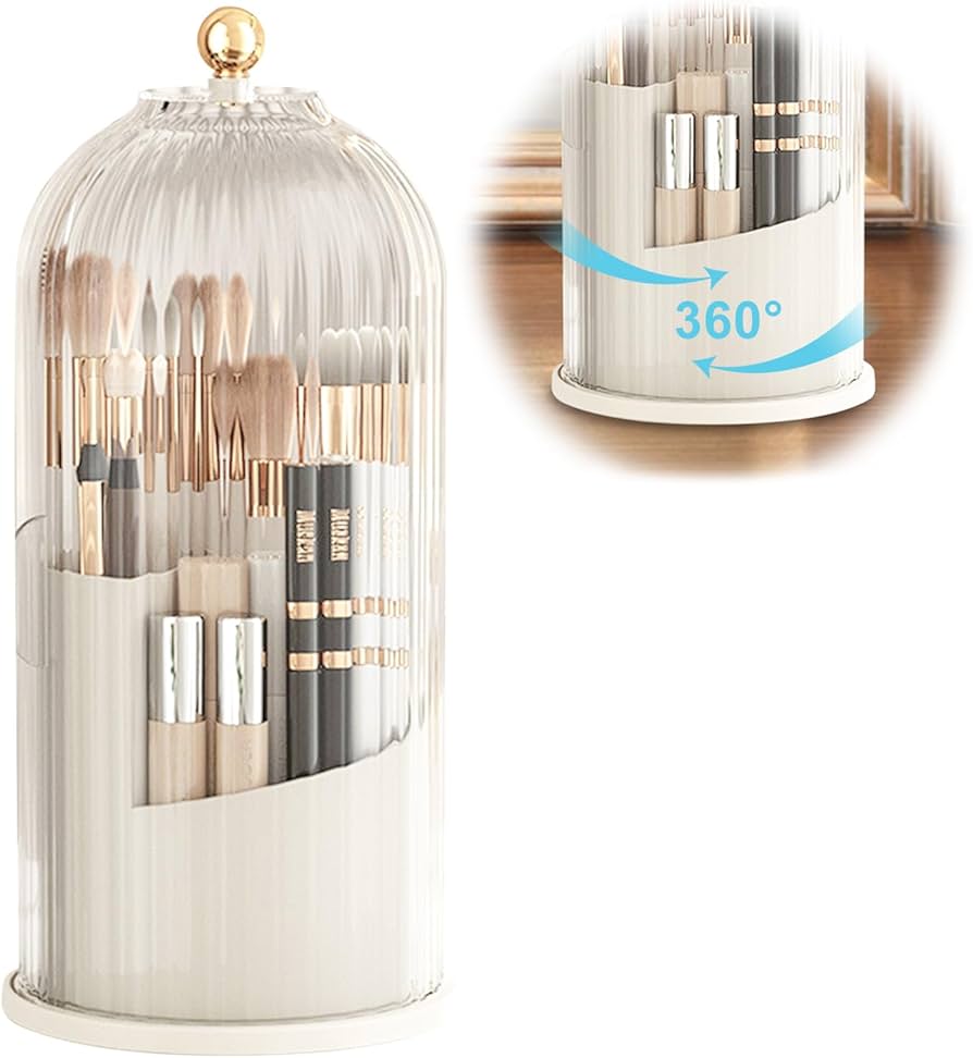 Luxury Cage Shaped Brush Holder