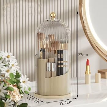 Luxury Cage Shaped Brush Holder