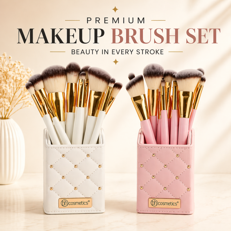 BH Cosmetics - 12pcs Bucket Super Soft Makeup Brush Set