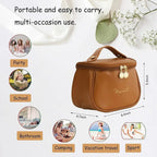 Portable makeup pouch or bag feminine large size waterproof travel toiletries tissue cute PU ladies toiletry bag