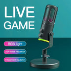 NeePho NP-M01 Microphone NeePho NP-M01 Microphone Stylish condenser mic featuring RGB LED lights, mic gain control, and noise reduction. Great for online classes, gaming, and content creation with simple plug-and-play setup.
