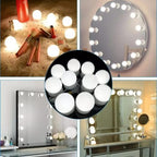 Vanity Light LED Bulbs for Makeup Mirror Stand | 8 Bulbs with 3 Light Modes