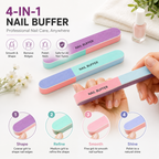 Nails Filler Nail Filer and Buffer Block Nail Buffering Files 7 Steps Washable Emery Boards Professional Manicure And Pedicure Tools
