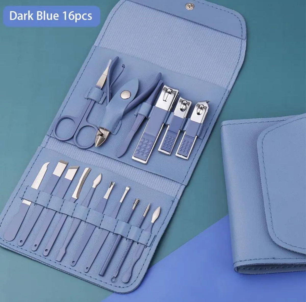 16pcs Manicure Pedicure Grooming Kit | Nail Cutter Set & Nail Cutter Kit