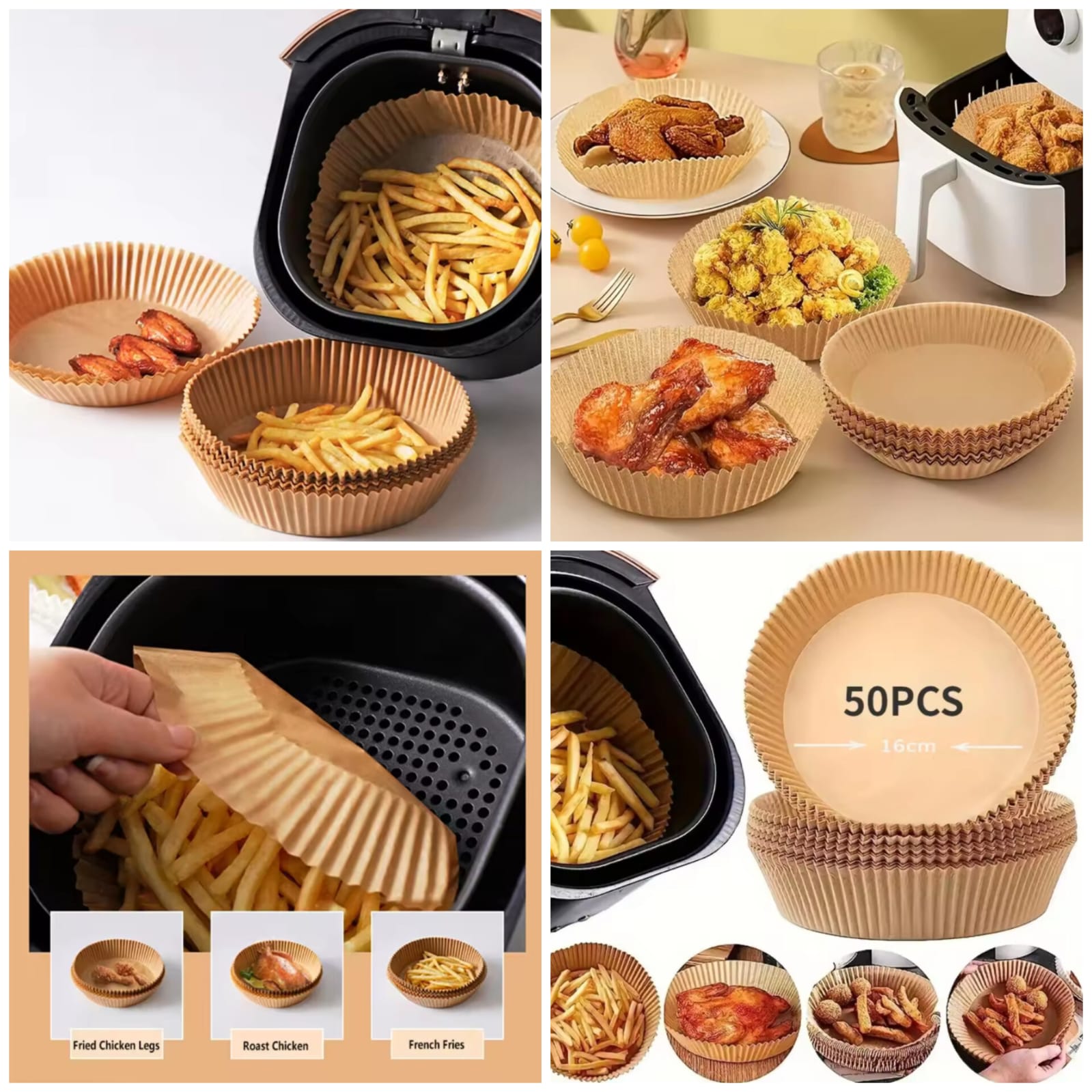 Non-Stick air fryer Paper (Pack of 50)