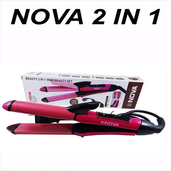 2 In 1 Nova Hair Straightener & Curler