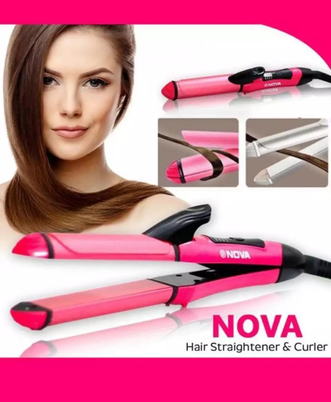 2 In 1 Nova Hair Straightener & Curler