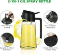 Oil Dispenser Bottle 2 in1 Oil Spray Jug