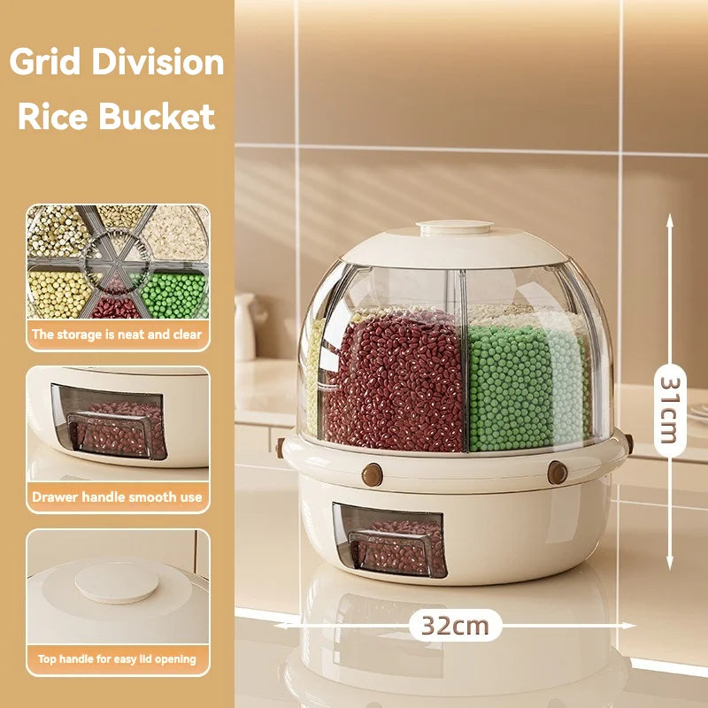 Round shape dry food beans rice dispenser basket