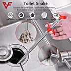 0cm 160cm Metal Wire Spring Pipe Dredging Tool - Flexible Drain Opener & Hair Catcher - Sink Sewer Cleaning Hook - Clog Remover for Kitchen, Bathroom & Toilet - 4 Claw Spring Grip