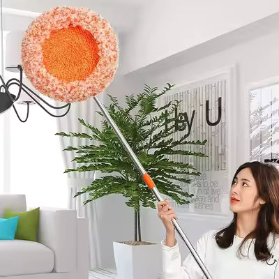 360 Degree Rotatable Adjustable Cleaning Mop, 360°Rotating Extendable Sunflower Mop, Multifunctional Wall Cleaning Mop