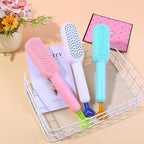 Telescopic self-cleaning Hair brush