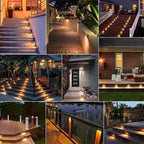 Waterproof solar deck fence lights (pack of 4)
