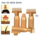 Yellow Hair Oil Bottle