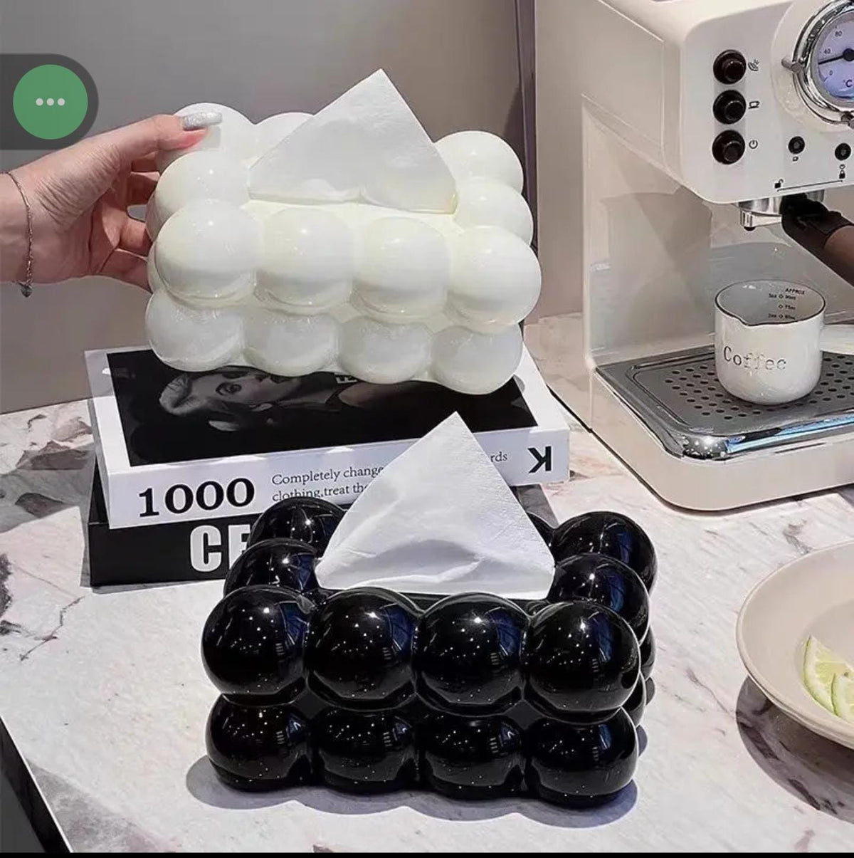 Bubble Bow Tissue Box