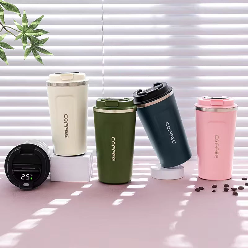 Smart Temperature Display Vacuum Coffee Cup Smart Temperature Display Vacuum Coffee Cup 510ml Portable Stainless Steel Insulation