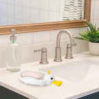 Cute Duck Soap Dish with Drain for Bathroom - Portable and Separable Cartoon Soap Box