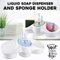 Imperial Soap Pump Soap Dispenser & Sponge Holder, 3-in-1, Kitchen & Washroom OrganizerImperial Soap Pump Soap Dispenser & Sponge Holder, 3-in-1, Kitchen & Washroom Organizer