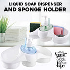 Imperial Soap Pump Soap Dispenser & Sponge Holder, 3-in-1, Kitchen & Washroom OrganizerImperial Soap Pump Soap Dispenser & Sponge Holder, 3-in-1, Kitchen & Washroom Organizer