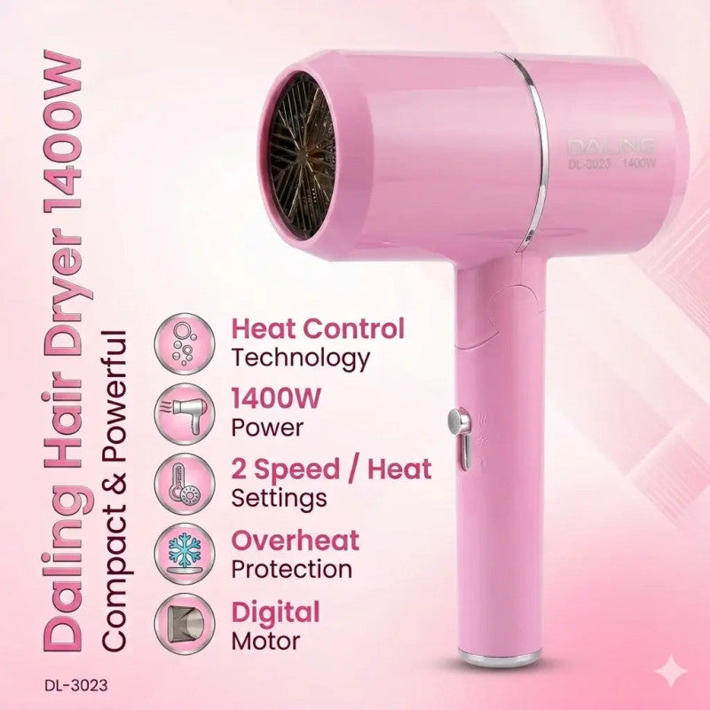 Daling DL-3023 1400W Foldable Hair Dryer