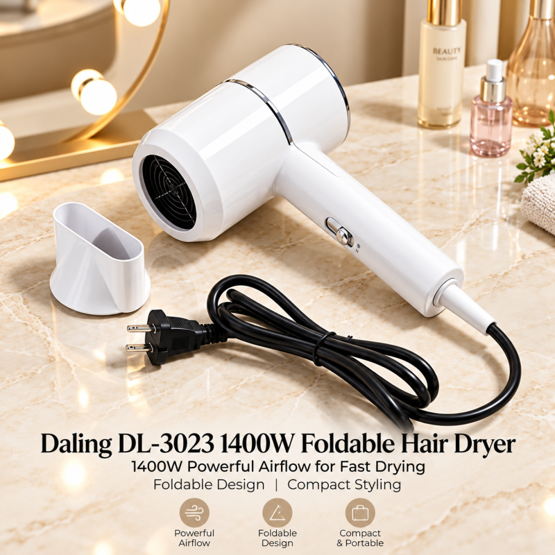 Daling DL-3023 1400W Foldable Hair Dryer
