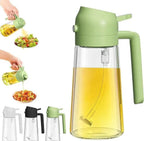 Oil Dispenser Bottle 2 in1 Oil Spray Jug