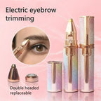 2 in 1 Flawless (Pink) Eyebrow shaping & Upper-Lip Hair removal Machine | 2 in 1 function eyebrow and upper lips trimmer