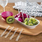 Fruit Forks Transparent (50 Pcs)