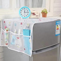 Fridge Cover (China) Printed Fridge Dust Cover Waterproof Refrigerator Dustproof Cover with 6 Pocket Household Freezer (High quality)