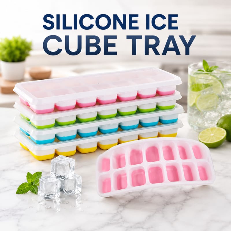 14 Grid Ice Cube Tray, Easy Release Mini Ice Cube Tray