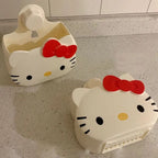 Hello Kitty Multifunctional Toothbrush Holder  Wall Mounted Bathroom Storage Rack