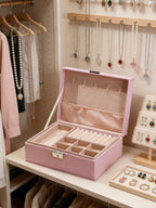 Dual Layer Luxurious Large Capacity Jewellery Organizer With Lock