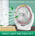 Desktop Fan with Cob light Charging fan