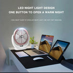 Desktop Fan with Cob light Charging fan