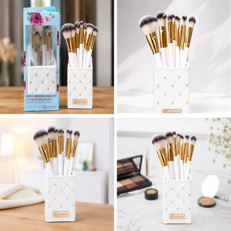 BH Cosmetics - 12pcs Bucket Super Soft Makeup Brush Set
