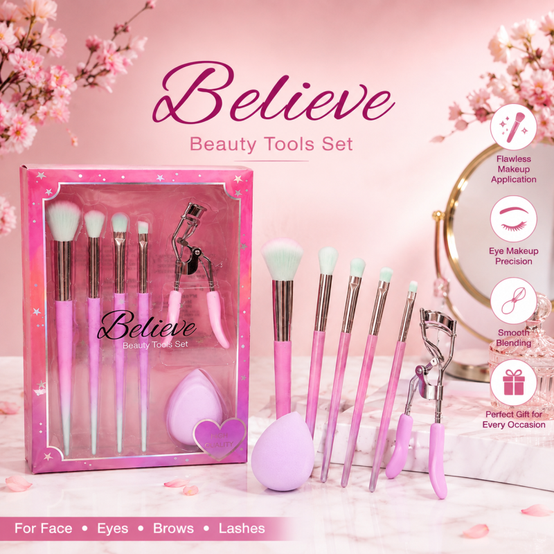 Makeup Brushes 6 Pcs Set, Professional Makeup Kit