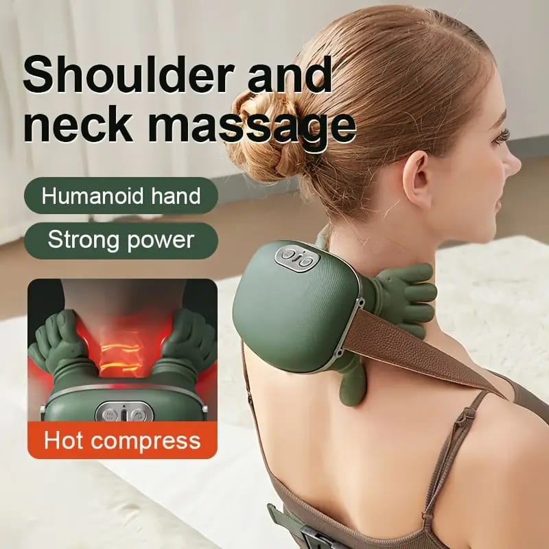 Neck Massager Finger Pressure Neck Back and Shoulder Massager - Electric Kneading Neck