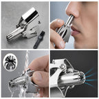 Manual Nose Trimmer Stainless Steel Manual Nose Trimmer, Mechanical Nose Hair Trimmer, Shaving And Unwanted Hair Removal Tool