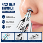 Manual Nose Trimmer Stainless Steel Manual Nose Trimmer, Mechanical Nose Hair Trimmer, Shaving And Unwanted Hair Removal Tool